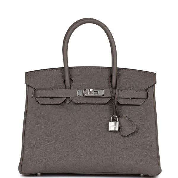 Hermès Birkin 30 Etain Togo Palladium Hardware