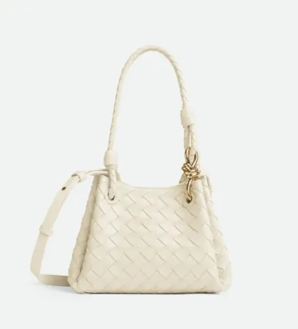 BOTTEGA VENETA Small Parachute intrecciato leather shoulder bag