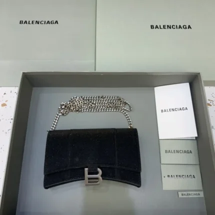 Balenciaga Hourglass Wallet On Chain-19*4*12CM
